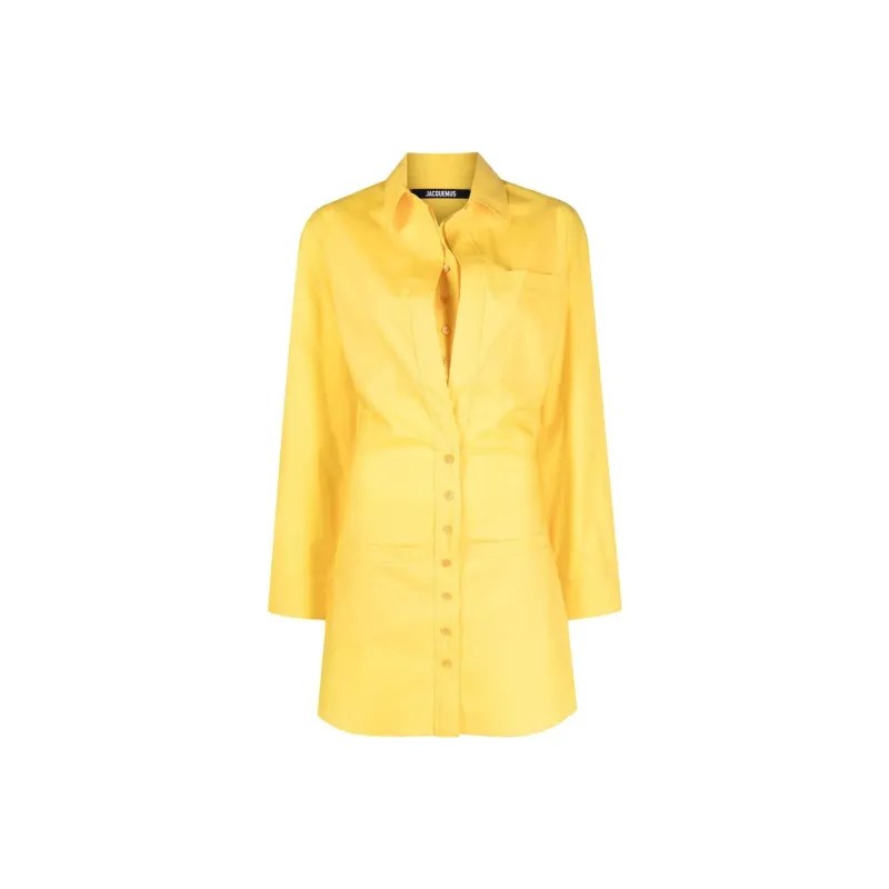 Jacquemus La Robe Baunhilha Mini Shirt Dress-0