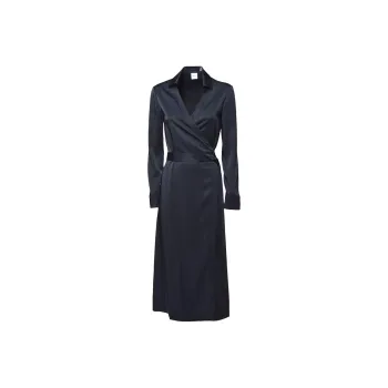 ASPESI Satin Wrap Dress