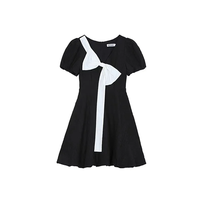 JOSR Short Sleeved Dresses Women's Black-0