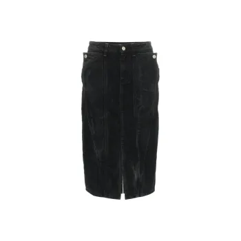 Givenchy High Waisted Fitted Denim Skirt
