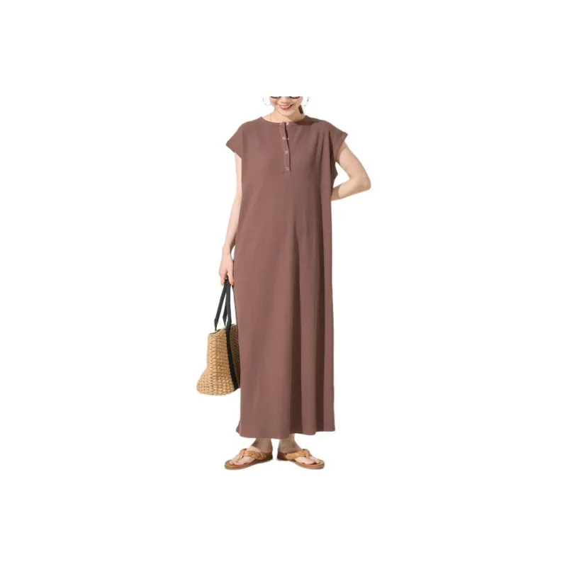 FREAK'S STORE Short Sleeved Dress Women's Brown-0