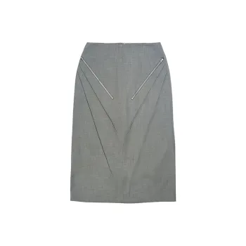 D. MARTINA QUEEN Casual Short Skirts Women's Gray