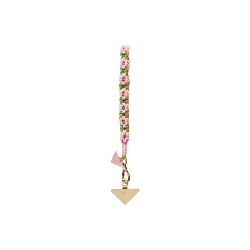 PRADA Enamel, Metal, Fabric Phone Accessories Unisex Pink-0