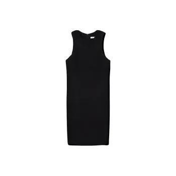 Roselingling Sleeveless Dress Women's Elegant Black