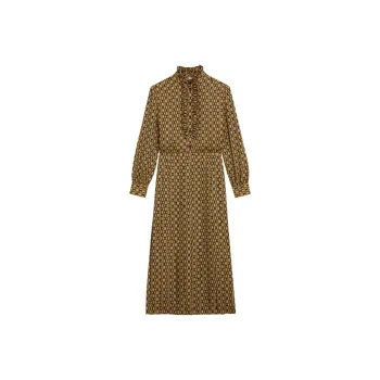 CELINE Long Sleeved Dresses Women's Yellow