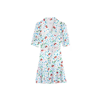 Bebe Short-Sleeved Dresses Women's White Flower