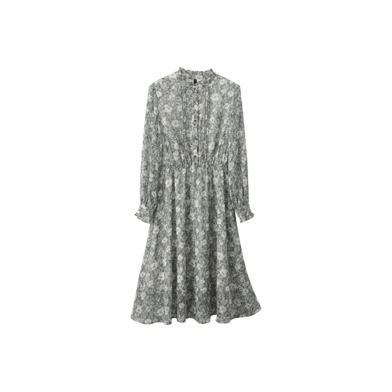 VIMLY Long Sleeved Dresses Women's-5