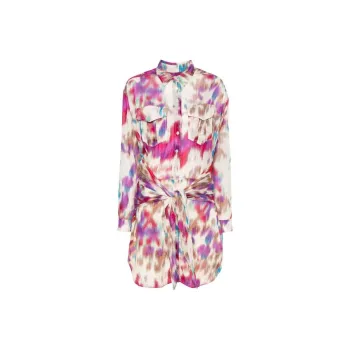 ISABEL MARANT ETOILE Bow Detailed Chemisier Dress