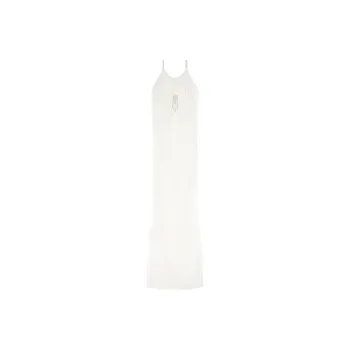 GIVENCHY Evening Draped Dress In Crepe With Crystal Details Slip Dresses Women's White