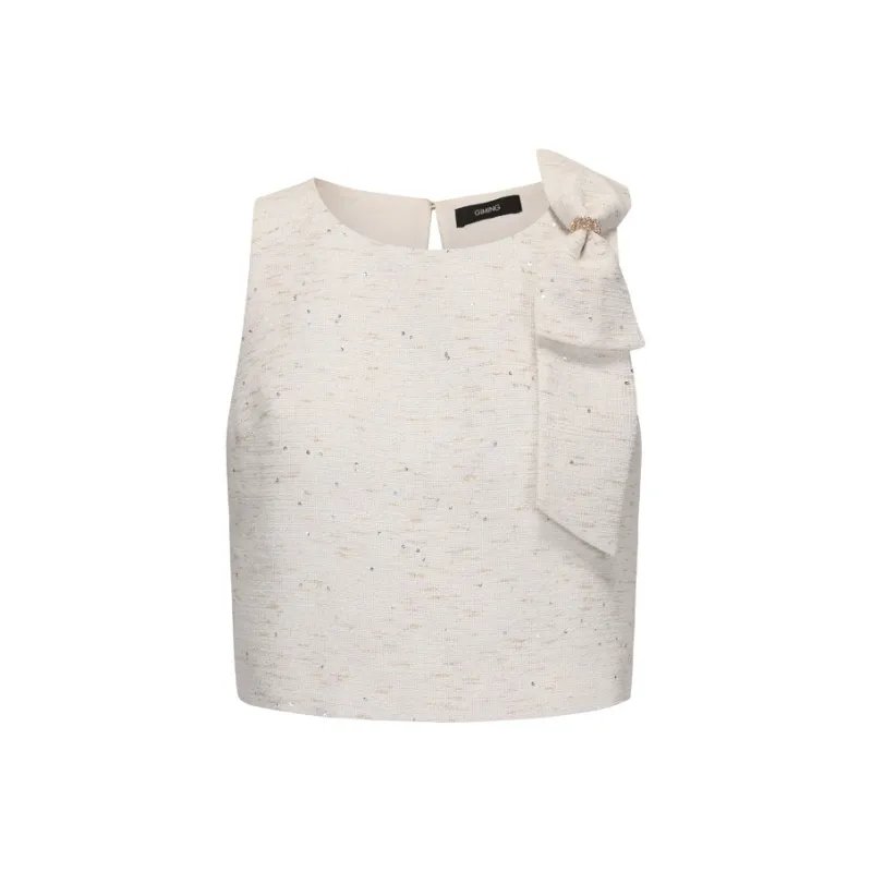 GIMING Crop Tops Women's White-0