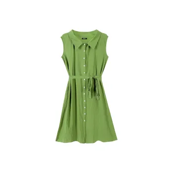 MKBY Sleeveless Dress Women's Green