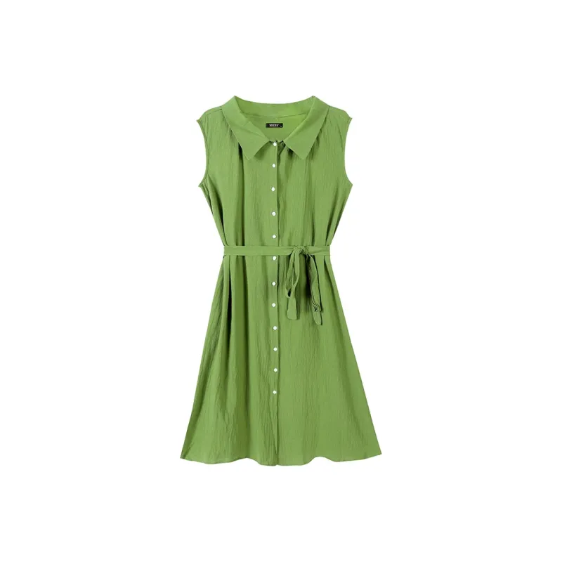 MKBY Sleeveless Dress Women's Green-0