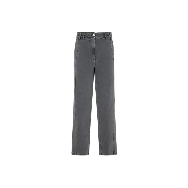 Patou Embroidered logo Straight leg Jeans-0