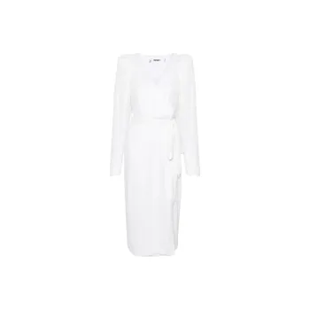 Rotate Sequined Midi Wrap Dress