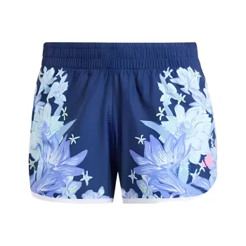 Adidas Own The Run Casual Shorts Women's Dark Blue/Semi Shimmery Aqua Green/Half Cobalt Blue/Transparent Lemon