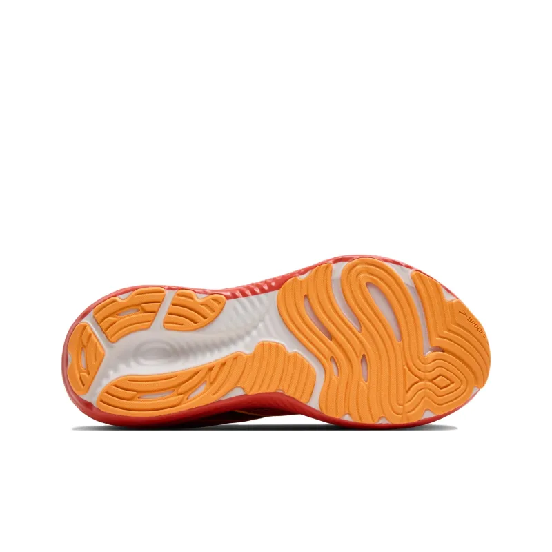 Brooks Glycerin 22 Anti Slip Wear Resistant Low Top Running Shoes Men's Orange-5
