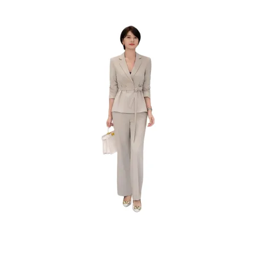 ONE SHALLOW Business Suit Women's Khaki