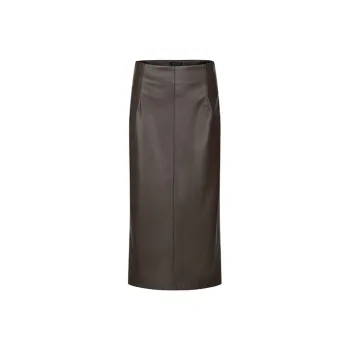 URBAN REVIVO Leather Long Skirts Women's
