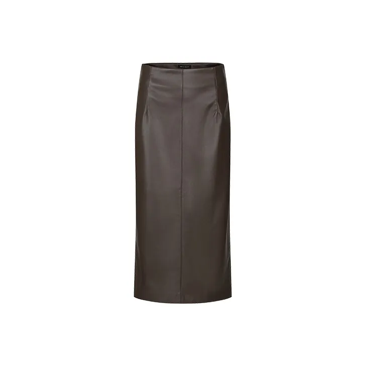 URBAN REVIVO Leather Long Skirts Women's-0