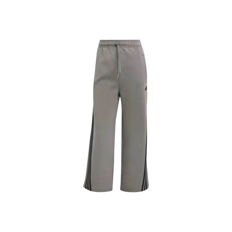 Adidas Future Icons FW24 Open Hem Knitted Sports Pants Women's Gray-0