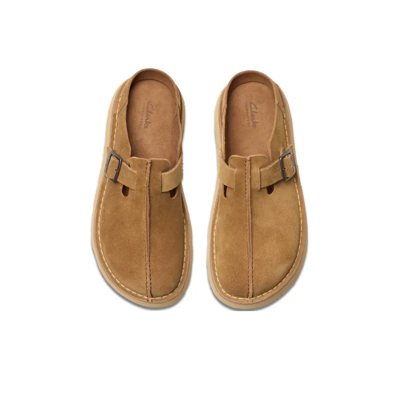 Clarks Abrasion Resistant Closed Toe Slippers Men's Dark Brown-2