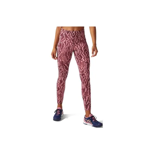 Asics New Strong 92 Printed Tight Leggings Women's Red