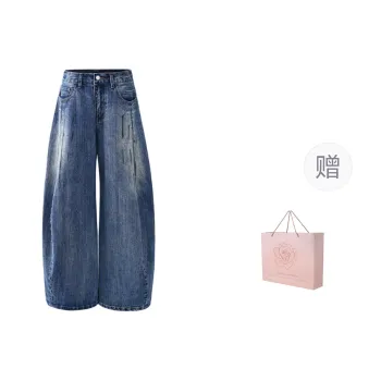 ZAZN Jeans Women's Dirty Dyed Blue