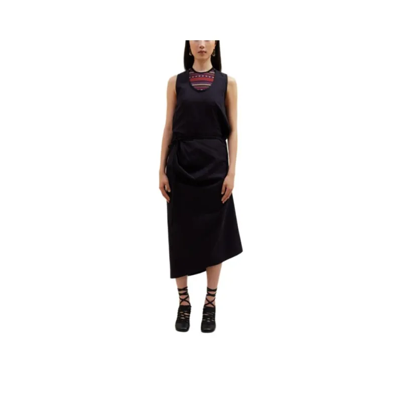 Lemaire Sleeveless Cotton Wrap Dress-0