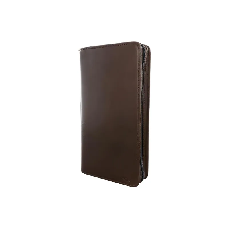 TUMI Leather Wallet Unisex Dark Brown-1