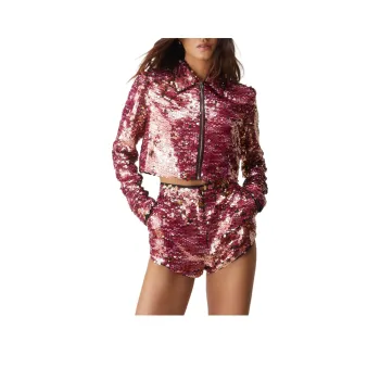 NASTY GAL Premium Tailored Sequin Booty Shorts Casual Shorts Women's Pink
