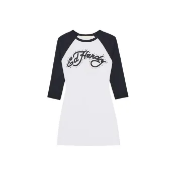 Ed Hardy SS24 Long Sleeved Dresses Women's White