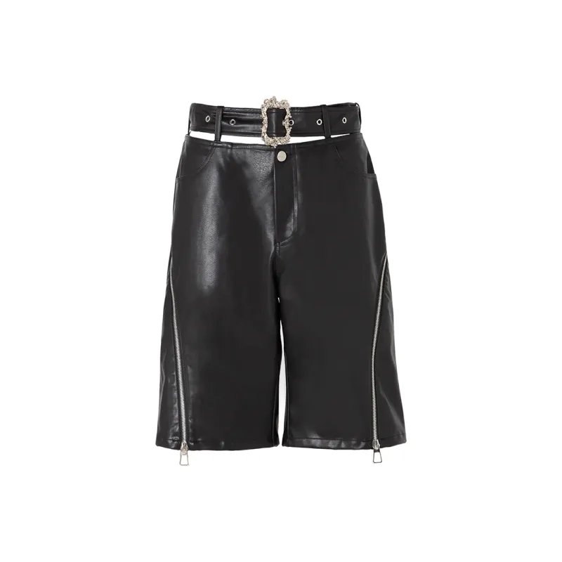 JYOSEI Casual Shorts Women's Black-0
