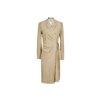 MISSSHINE Long Sleeved Dresses Women's Warm Sand