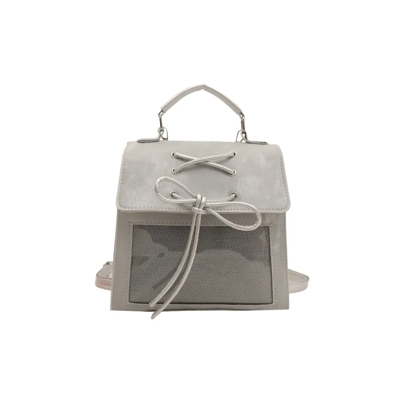 TOUTSEUL YOLO PU Backpack Women's White/Silver/Black/Pink-5