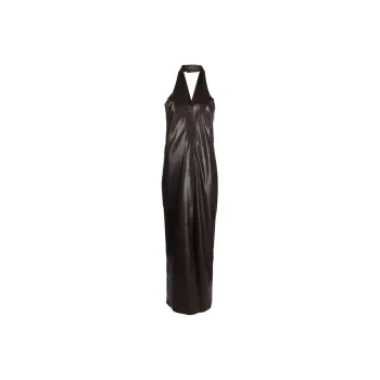 NANUSHKA Halterneck Faux leather Dress