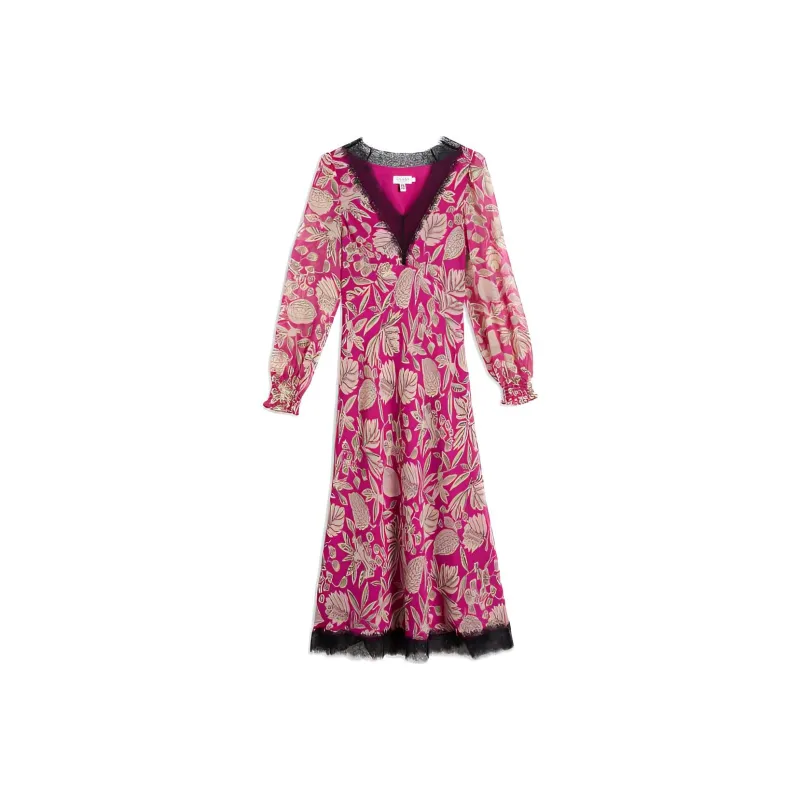 Ted Baker Long-Sleeved Dresses Women's Bright Pink-0