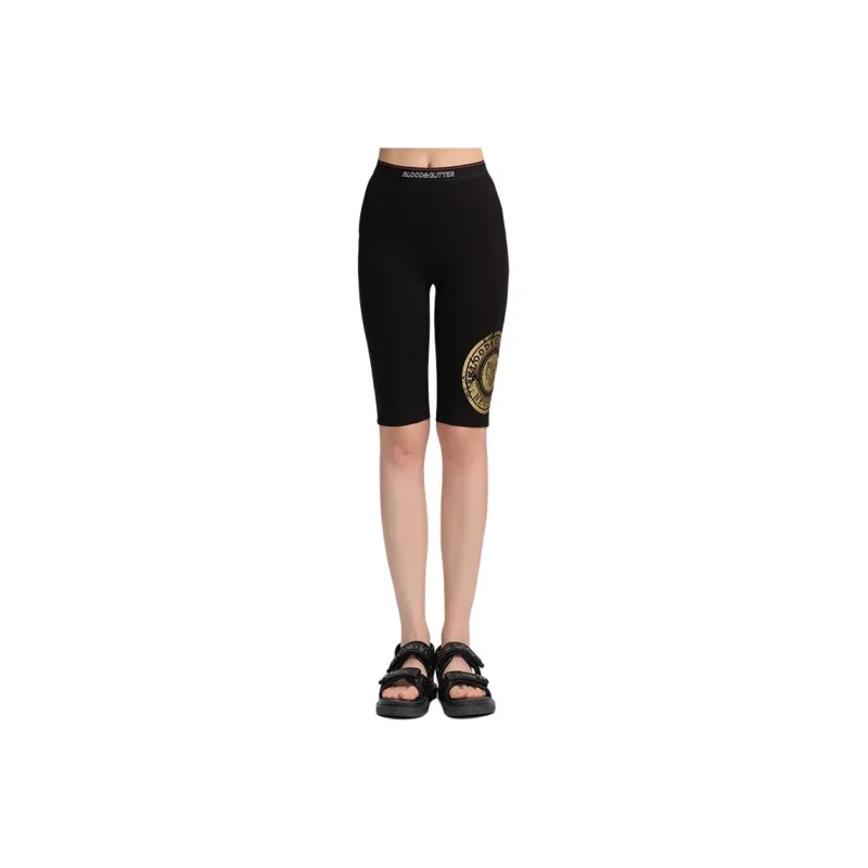 Blood Glitter Leggings Women's Black-0