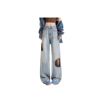 KULAIYA Jeans Women's Ice Blue