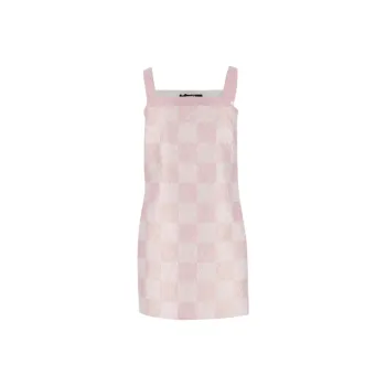 VERSACE Check-Printed Sleeveless Mini Dress
