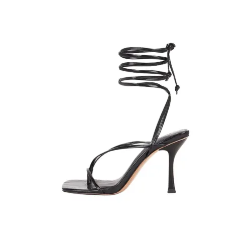 STEVE MADDEN Athea One Strap Sandals 9cm Women's Black