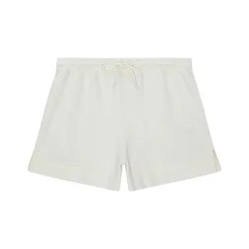 GANNI Logo Embroidered Side Slit Shorts