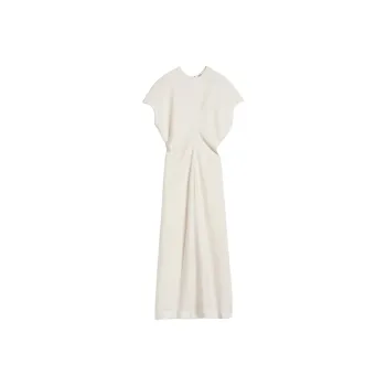 TOTEME Draped Short Sleeved Maxi Dress