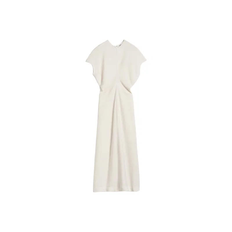 TOTEME Draped Short Sleeved Maxi Dress-0