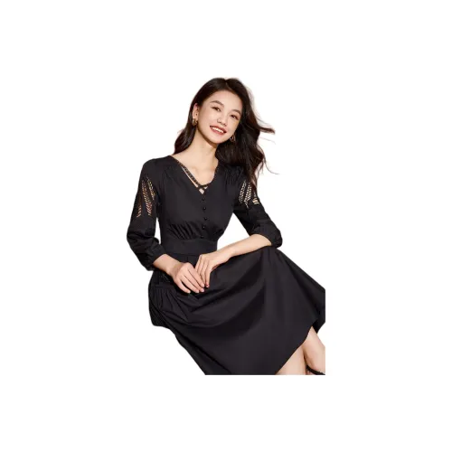 Mylan Long Sleeved Dresses Women's Black