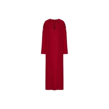 Valentino Long Sleeved Dress Women's Red