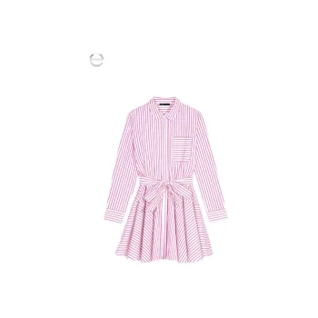 Maje Rhinestone embellished Striped Mini Dress