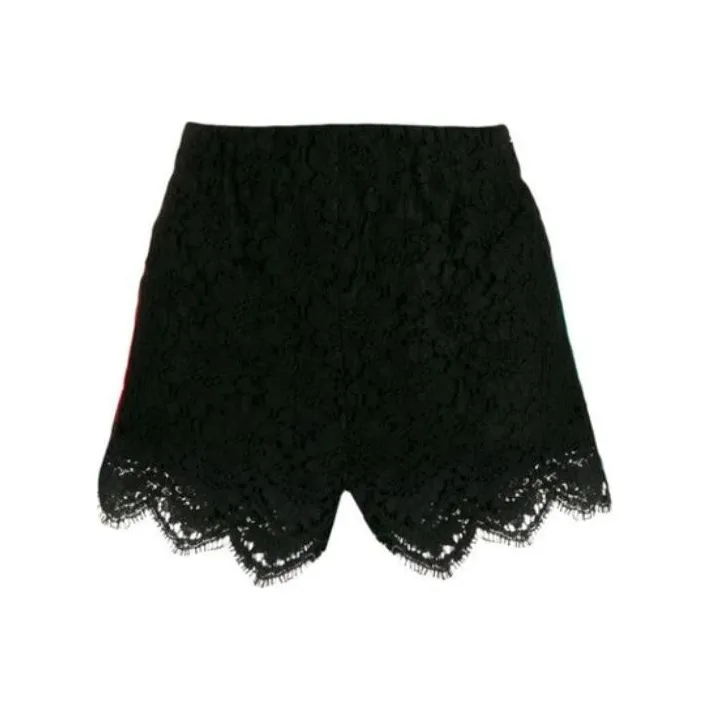GUCCI Flower Leaf Shorts Black-0
