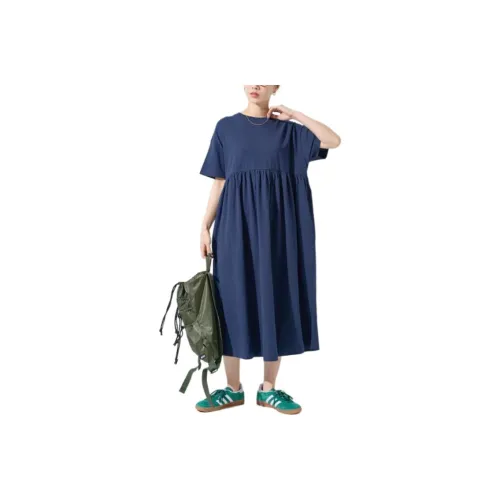 FREAK'S STORE Short Sleeved Dress Women's Marine Blue