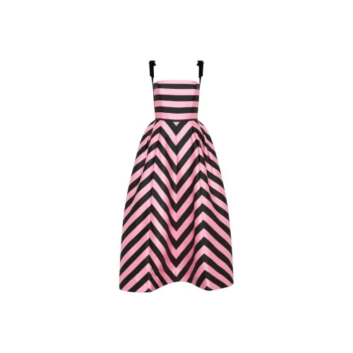 Rebecca Vallance Jocelyn Striped Midi Dress
