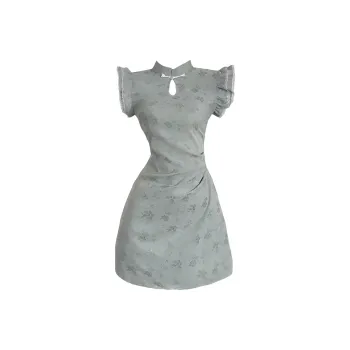 CZMO Short Sleeved Dress Women's Light Green